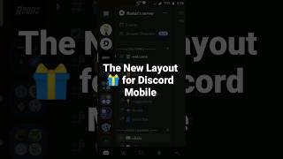 The New Layout 🎁 for Discord Mobile #roduz #discord #new #layout #update
