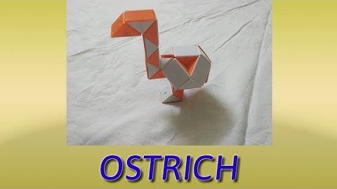 || How to make Ostrich with snake cube || Cubical Art
