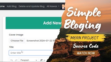 MERN Stack Application | MongoDB, Express, Node.js, and EJS |Blogging Website |2024|Full Source Code