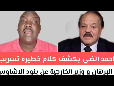 احمد الضي يكشف كلام خطيره تسريب موافقة البرهان و وزير الخارجية عن بنود الاشاوس دستور حكومة تأسيس فوق
