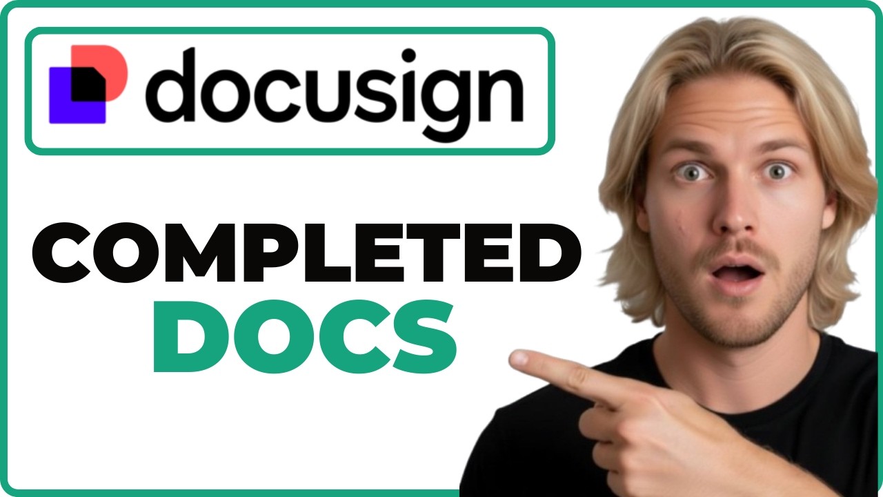 How To View Completed Documents In DocuSign App (Full Guide) - YouTube