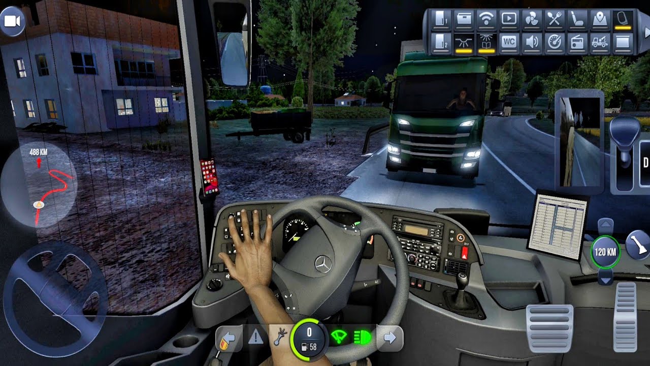 Bus Simulator Ultimate: Luxury Mercedes Bus Night Offroad Driving - Android Gameplay