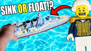 Will LEGO World War 2 Battleships FLOAT!?