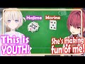 Marine Is Too Old For Memory Game And Got Trashtalked By Hajime「HoloLive/EngSub」