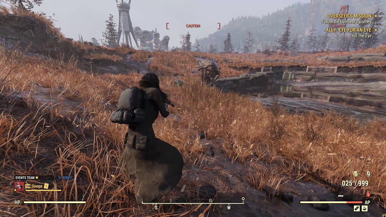 Fallout 76 Sneaky kill of Lvl 50 Diseased Mirelurk Queen