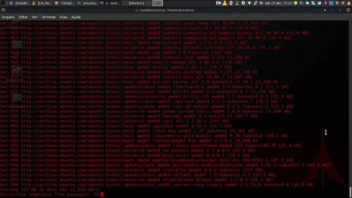 Install xfce4 Ubuntu server