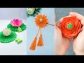 20 Amazing Flower Crafts Ideas with Woolen Yarn | Hand Embroidery Design Sewing Hack