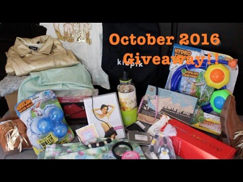 Giveaway Goodness: October 3, 2016