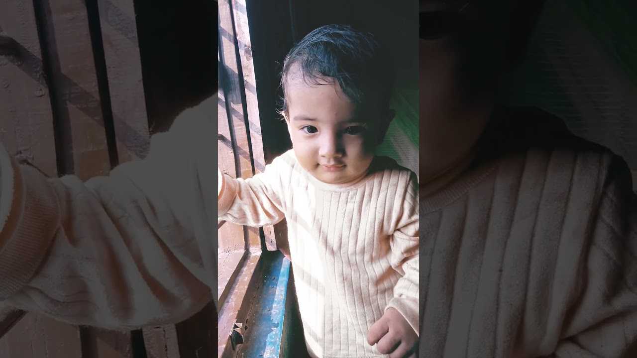 Cute my little boy love you batcha😃😃😃😃