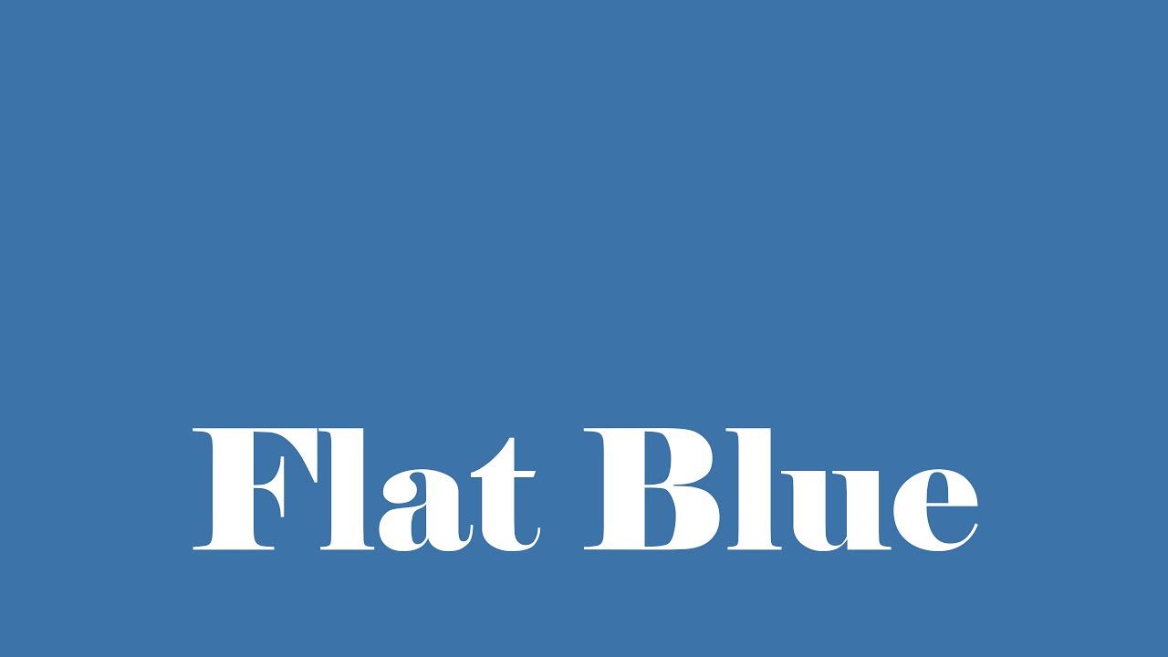 5 Minute Flat Blue Color Background Screen in 4K HD. Calming Music #color #3b73a6 #3c73a8 #crispedge