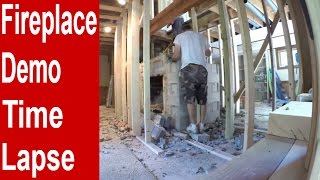 Fireplace Chimney Demo - GoPro Time Lapse