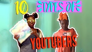 10 TYPES OF YOUTUBERS!! | Martha and Selyna