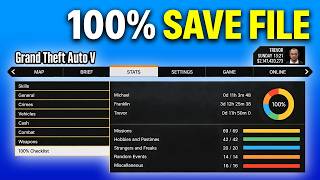 How To Install 100% Save File On GTA 5 Enhanced - All Game Missions & Story Completed