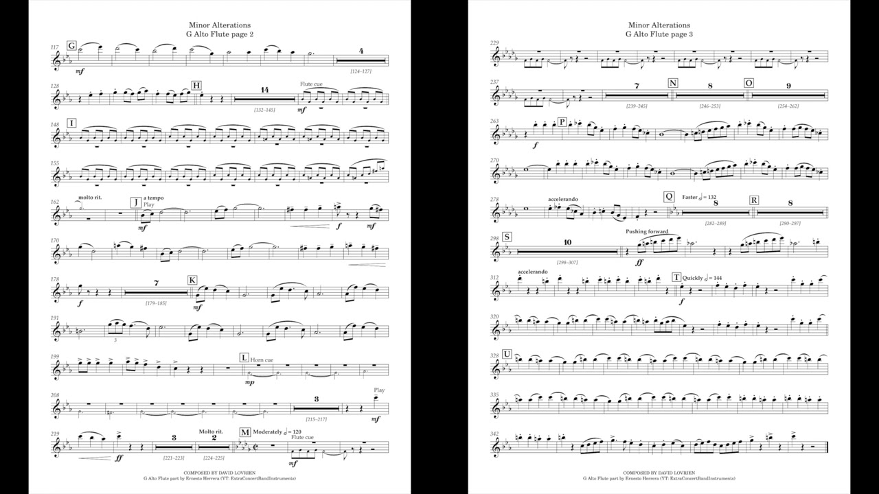 Minor Alterations (G Alto Flute) by David Lovrien - YouTube
