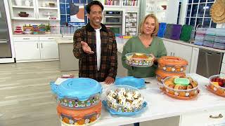 LocknLock Special Edition Printed Pie Carrier Carrier on QVC