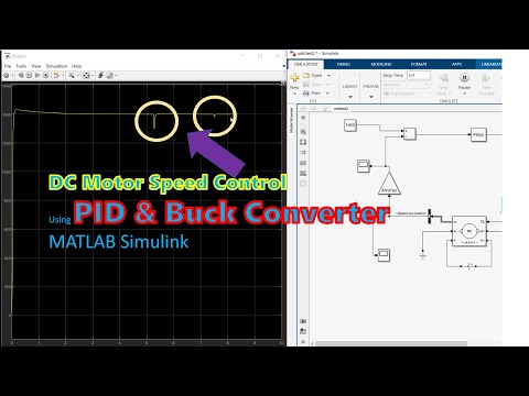 Dc motor speed control using PID and buck converter in MATLAB Simulink | Complete Tutorial