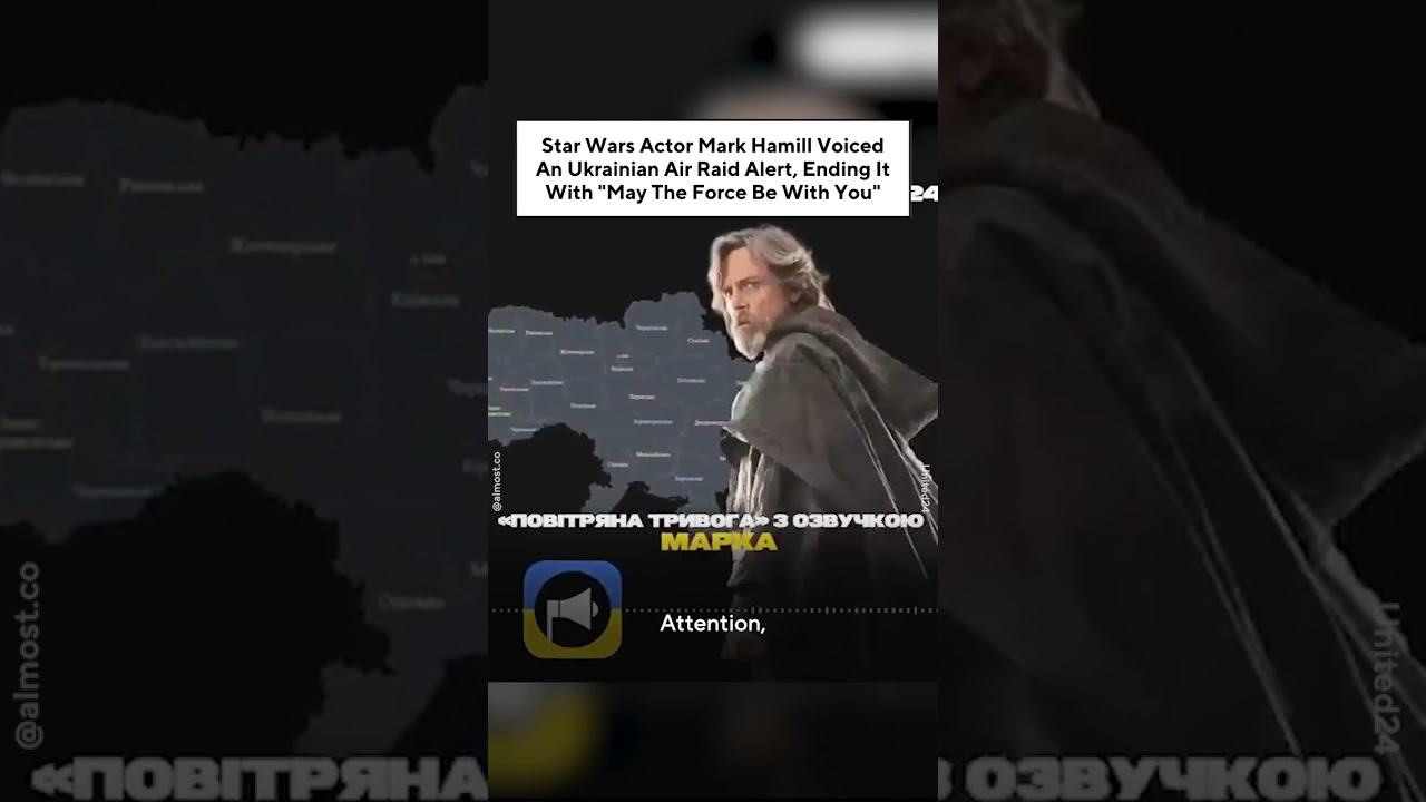 Star Wars Actor Mark Hamill Voiced An Ukrainian Air Raid Alert