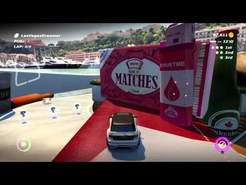 Table Top Racing: World Tour PS4 How To Get The Gold Coin On Unthinkable II  Race Track