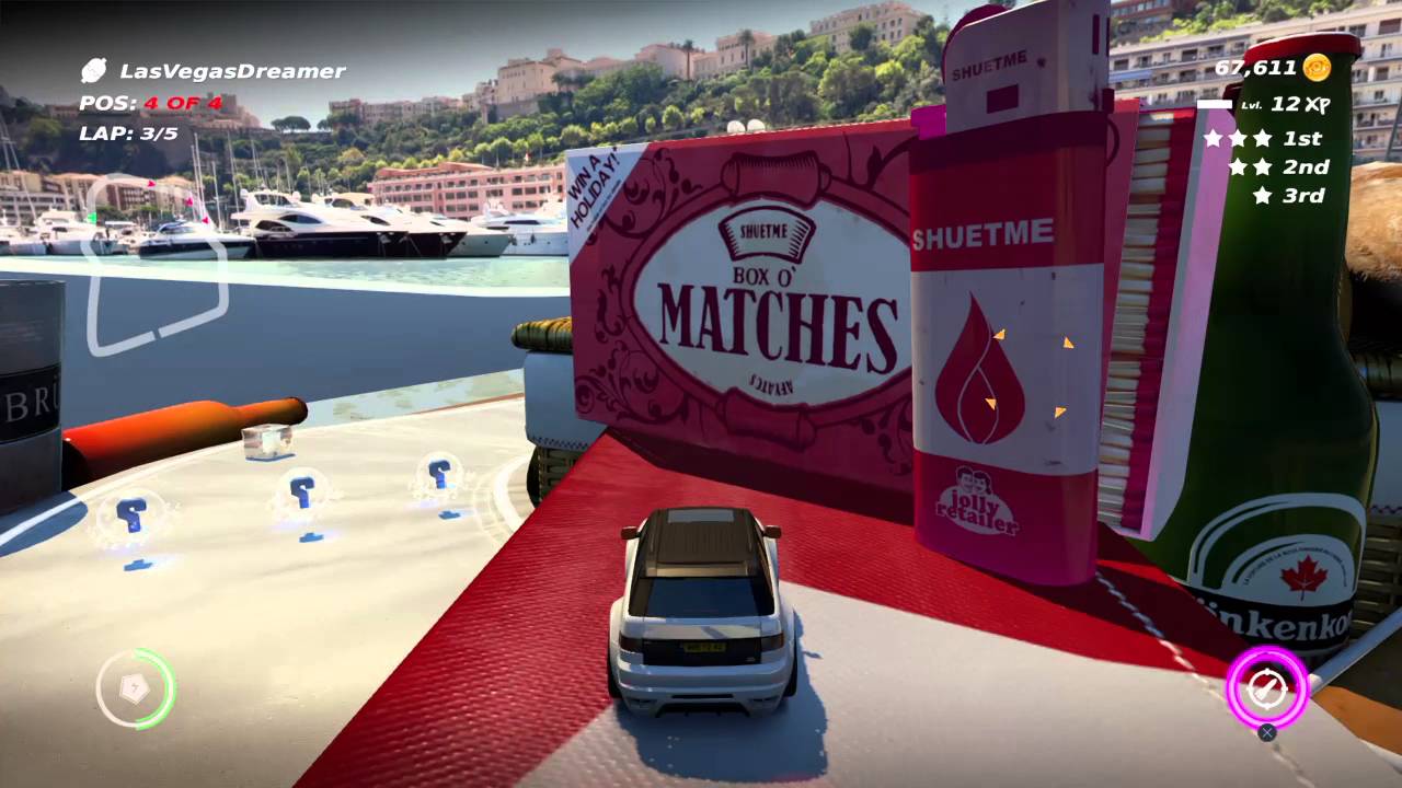 Table Top Racing: World Tour PS4 How To Get The Gold Coin On Unthinkable II  Race Track