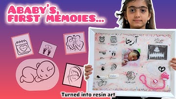 Unique Resin Keepsake | Baby Memory Shadow Box DIY