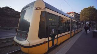 Italy, Milan, tram 9 ride from Via Ripamonti V.le Sabotino to P.ta Romana M3