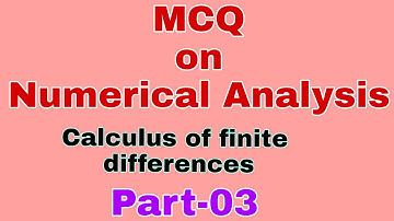 MCQ on Numerical Analysis -03