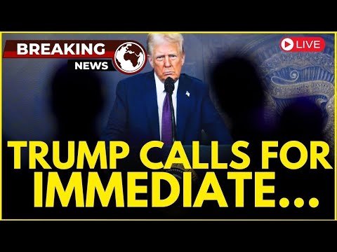 US Breaking News LIVE: Trump Calls For Immediate....| Trump's Most Fiery Speech LIVE | Trump LIVE