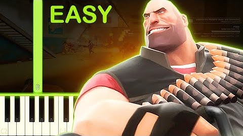 TEAM FORTRESS 2 THEME - EASY Piano Tutorial
