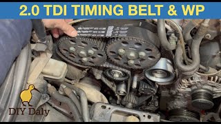 2.0 TDI Timing belt & water pump replacement - 2004 Audi A3