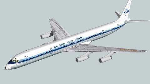 Building a DC8-63 jet airliner model using the Google Sketchup