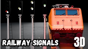 How Railway Signals Work ? || RAIL SIGNALS MEANING || @tarun_nagle  || #3danimation #train