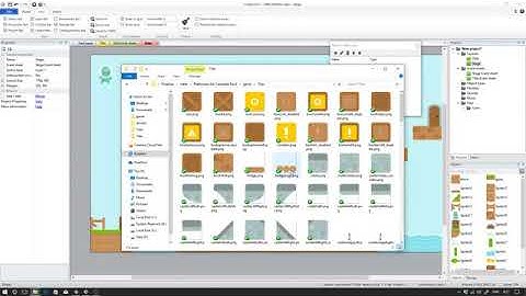 Construct 2 Platform game สร้างตัวละครและฉากที่สามารถเหยียบได้