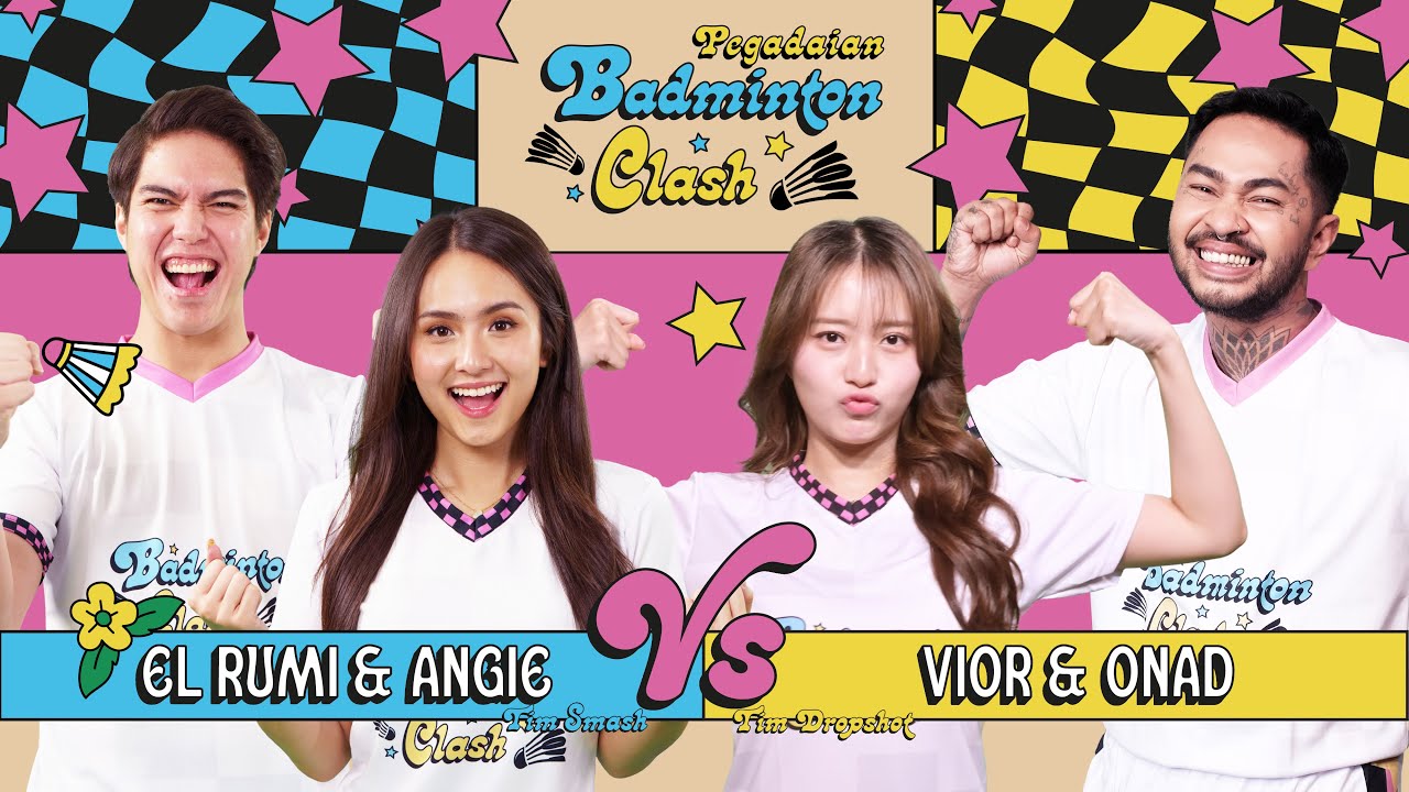 EL RUMI & ANGIE vs ONADIO & NITA VIOR - PEGADAIAN BADMINTON CLASH!