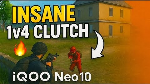 INSANE 1v4 CLUTCH 🔥 | iQOO Neo 10 Godlike Gameplay | BGMI Highlights”