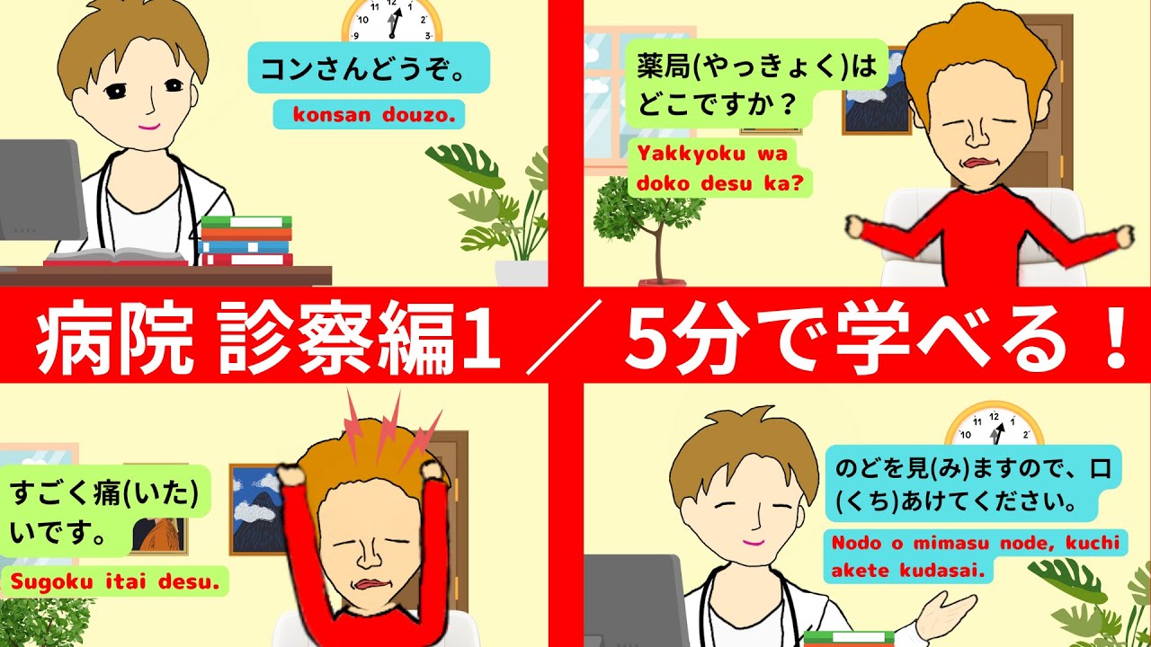 Japanese Listening Practice With Anime #2 : Hospital Conversation Doctor Edition