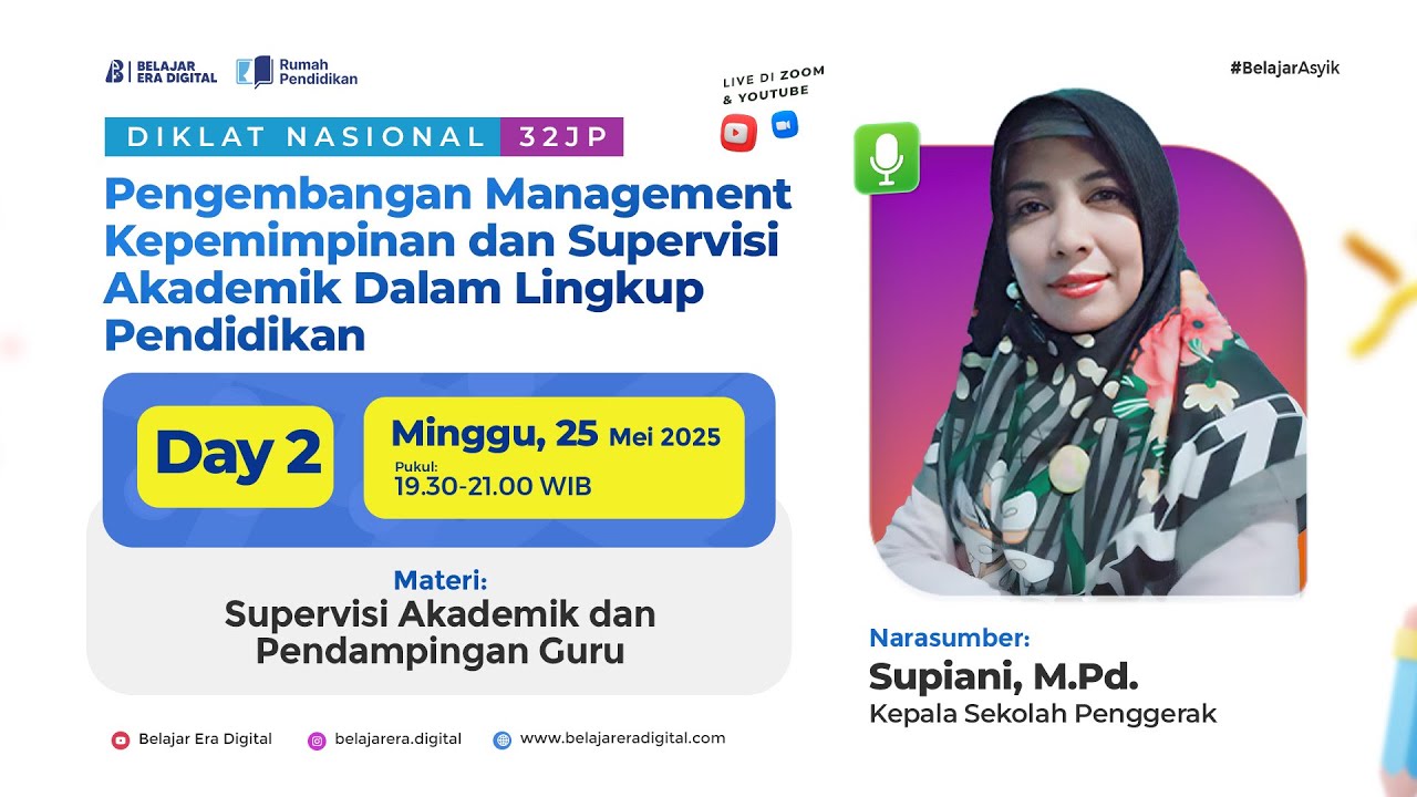 Diklat Day 2! Supervisi Akademik dan Pendampingan Guru