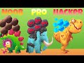 Dino bash - NOOB vs PRO vs HACKER  - total dinosaur