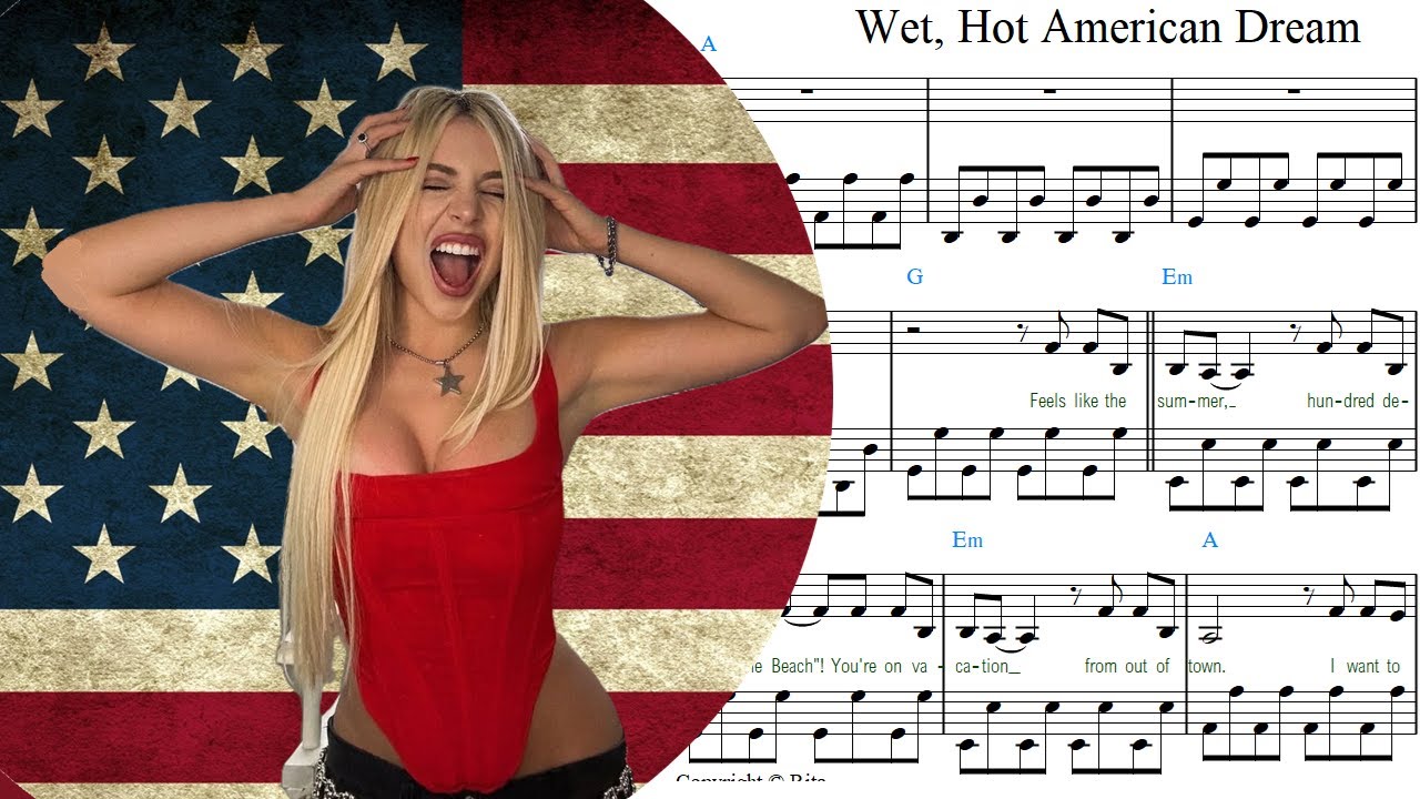 Ava Max — Wet Hot American Dream — Piano Sheet Music