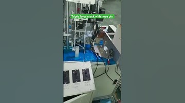 triple layer mask with nose pin|| Mask making machine || business ideas#shortsfeed  #machine #mask