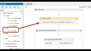 Read Data From  CSV File
