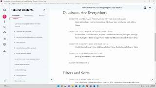 MS Access CGS2108 Overview of Access Assignments and Due Dates   Professor Maloney   March 23 2022