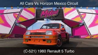 C-521 1980 Renault 5 Turbo. All Cars Stock Vs Horizon Mexico Circuit. Ep144