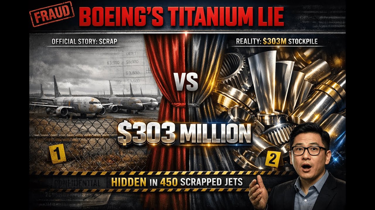 BOEING'S $303M FRAUD: 6,750 Tons of Titanium Hidden in 'Scrap' Planes