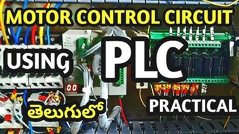 Motor control circuit using plc for motor running telugu nov 2021