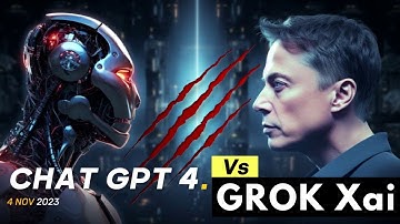 Grok Vs Chatgpt 4" Elon Musk Launches Artificial Intelligence ! Who Will win this A.I War ??