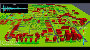 High fidelity Seismic Scenario Simulation of Tsinghua University Campus