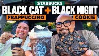 Starbucks NEW Black Cat Frappuccino & GIANT Halloween Cookie! 🎃🐈‍⬛ Guide