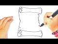 How to draw a Parchment Step by Step | Parchment Drawing Lesson