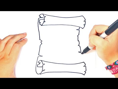 How to draw a Parchment Step by Step | Parchment Drawing Lesson