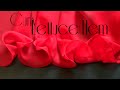 How to Sew Curly Lettuce Hem / Fishing Line Hem